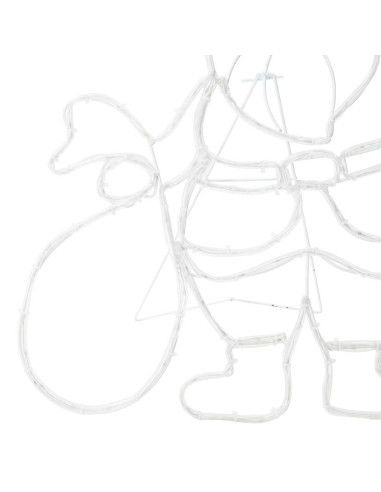 Luce Babbo Natale Multicolore 58.5 x 60 x 1.3 cm Ferro