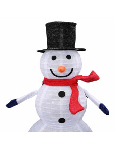 Familia di Pupazzi di Neve Natalizi 3 pcs Bianco caldo 2