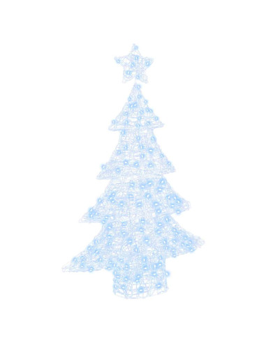 Albero di Natale con 100 LED Bianco freddo 120 cm Acrilico