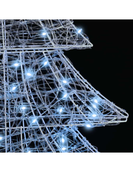 Albero di Natale con 160 LED Bianco freddo 150 cm Acrilico