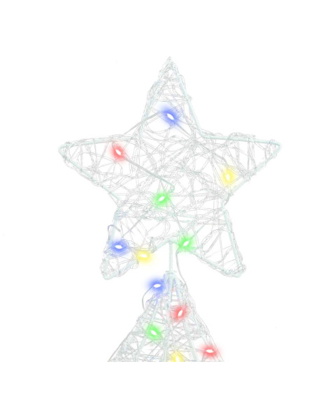 Albero di Natale con 160 LED Multicolore 150 cm Acrilico