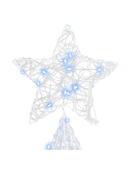 Albero di Natale con 240 LED Bianco freddo 180 cm Acrilico