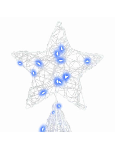 Albero di Natale con 240 LED Blu 180 cm Acrilico