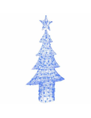 Albero di Natale con 240 LED Blu 180 cm Acrilico