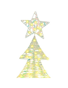Albero di Natale con 240 LED Bianco caldo 180 cm PET 2