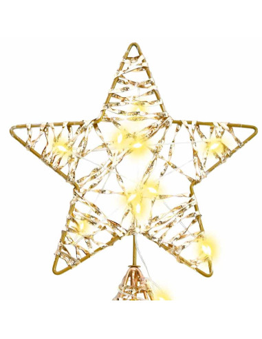 Albero di Natale con 160 LED Bianco caldo 150 cm PET