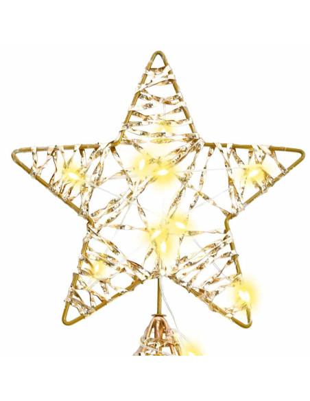 Albero di Natale con 240 LED Bianco caldo 180 cm PET