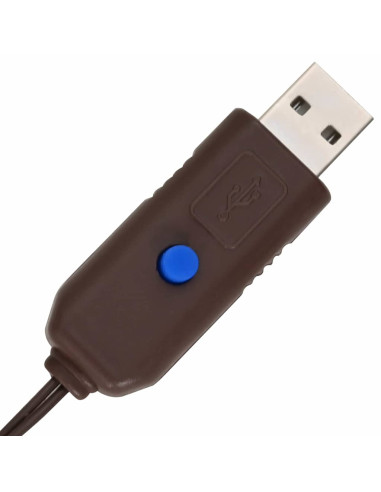 Albero di Natale 3 pcs Bianco caldo 40 cm 60 cm 80 cm Rattan