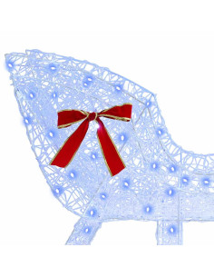 Slitta trainata da renna Blu 120 cm 55 cm Acrilico 2