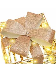 Scatola Regalo 3 pcs Bianco caldo 20 x 20 x 20 cm PET 2