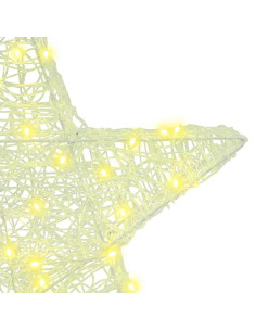 Stella 3D con 50 LED Bianco caldo 55 x 53.5 x 10 cm Acrilico 2
