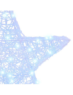 Stella 3D con 50 LED Bianco freddo 55 x 53.5 x 10 cm Acrilico 2