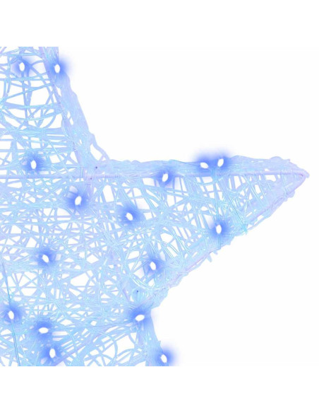 Stella 3D con 50 LED Blu 55 x 53.5 x 10 cm Acrilico