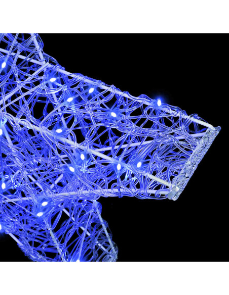 Stella 3D con 50 LED Blu 55 x 53.5 x 10 cm Acrilico