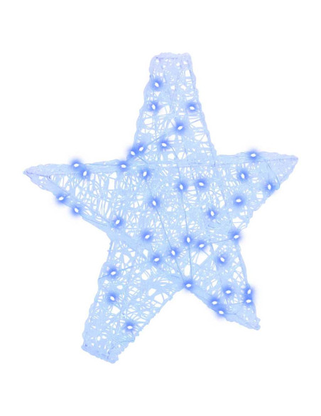 Stella 3D con 50 LED Blu 55 x 53.5 x 10 cm Acrilico