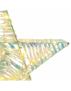 Stella 3D con 50 LED Bianco caldo 55 x 52.5 x 9 cm PET 2