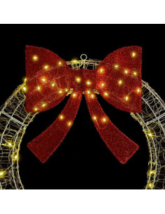 Ghirlanda con luci a strisce a LED Bianco caldo 75 cm Acrilico 2