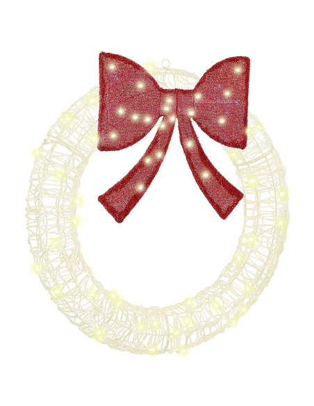 Ghirlanda con luci a strisce a LED Bianco caldo 75 cm Acrilico