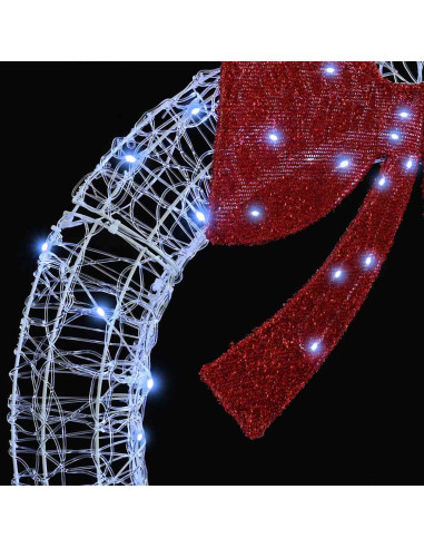 Ghirlanda con luci a strisce a LED Bianco freddo 75 cm Acrilico
