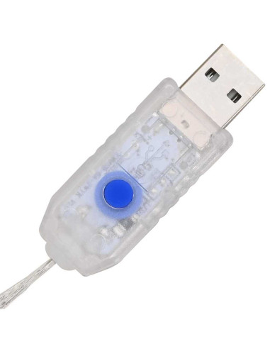 Ghirlanda con luci a strisce a LED Bianco freddo 75 cm Acrilico