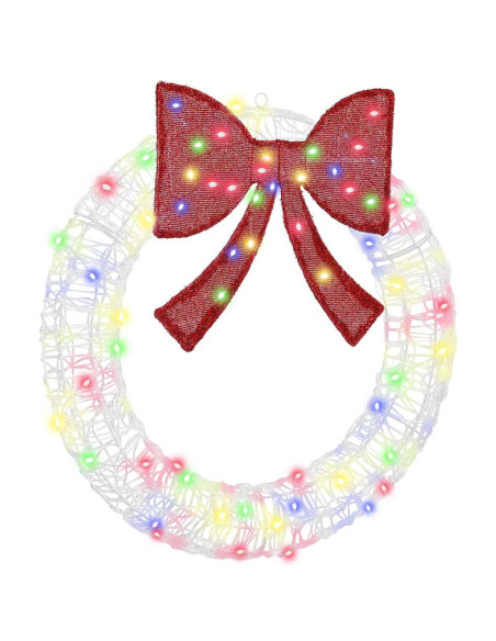 Ghirlanda con luci a strisce a LED Multicolore 75 cm Acrilico