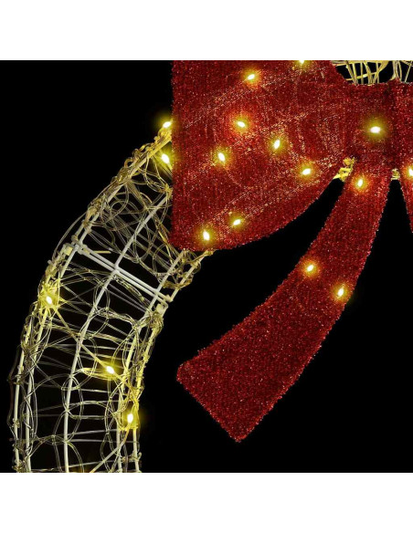 Ghirlanda con luci a strisce a LED Bianco caldo 90 cm Acrilico