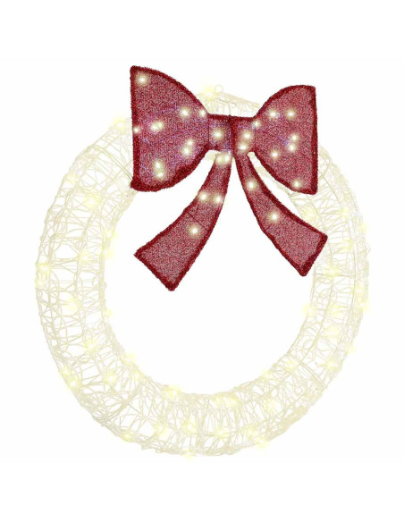 Ghirlanda con luci a strisce a LED Bianco caldo 90 cm Acrilico