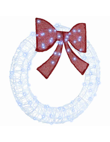 Ghirlanda con luci a strisce a LED Bianco freddo 90 cm Acrilico