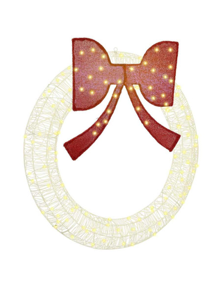 Ghirlanda con luci a strisce a LED Bianco caldo 120 cm Acrilico