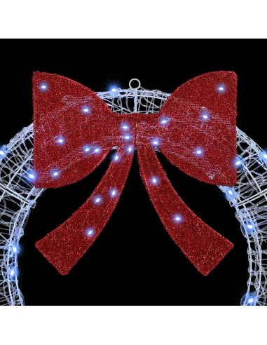 Ghirlanda Bianco freddo 120 cm Acrilico