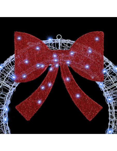 Ghirlanda Bianco freddo 120 cm Acrilico