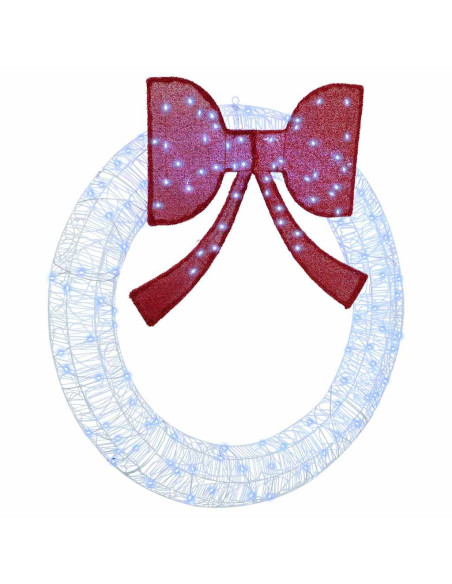 Ghirlanda Bianco freddo 120 cm Acrilico