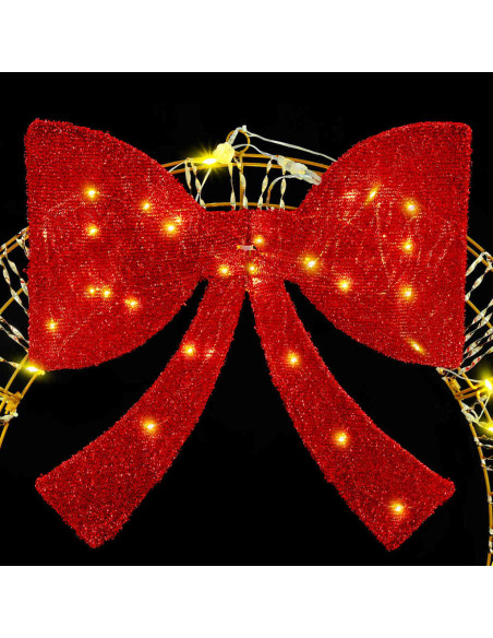 Ghirlanda con 60 LED Bianco caldo 75 cm PET