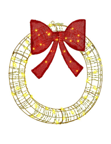 Ghirlanda con 60 LED Bianco caldo 75 cm PET