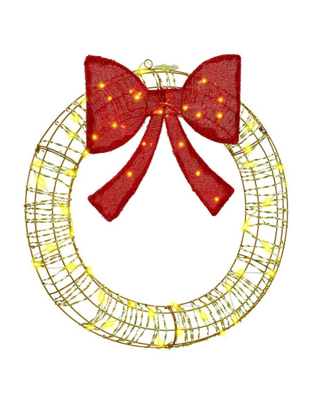 Ghirlanda con 60 LED Bianco caldo 75 cm PET