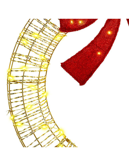 Ghirlanda con 80 LED Bianco caldo 90 cm PET