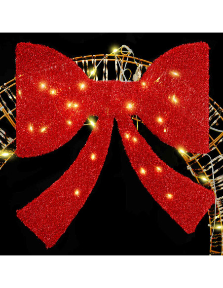 Ghirlanda con 80 LED Bianco caldo 90 cm PET