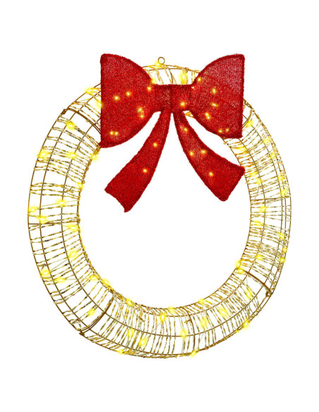 Ghirlanda con 80 LED Bianco caldo 90 cm PET