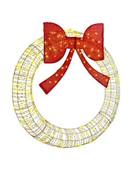 Ghirlanda con 150 LED Bianco caldo 120 cm PET