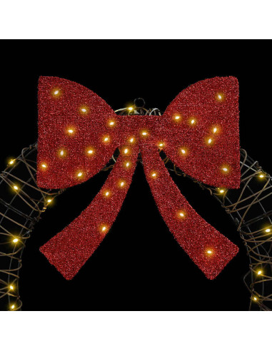 Ghirlanda con 60 LED Bianco caldo 75 cm Rattan