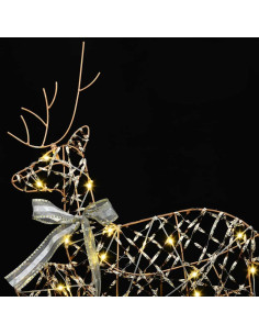 Renne LED con 60 LED 3 pcs Bianco caldo PET 2