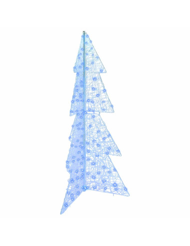 Albero di Natale con 160 LED Blu 150 cm Acrilico