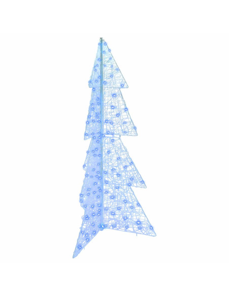 Albero di Natale con 160 LED Blu 150 cm Acrilico