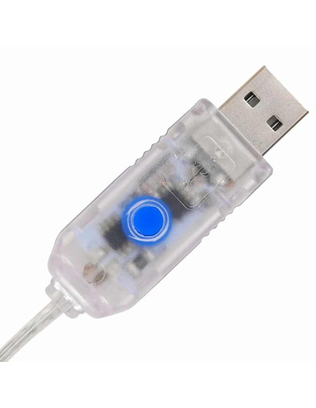 Albero di Natale con 160 LED Multicolore 150 cm Acrilico