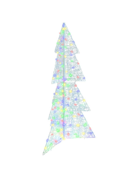 Albero di Natale con 160 LED Multicolore 150 cm Acrilico