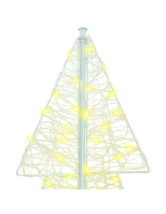 Albero di Natale con 240 LED Bianco caldo 180 cm Acrilico 2