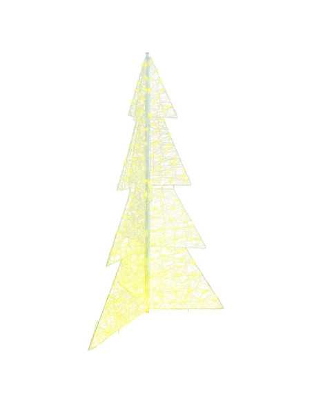 Albero di Natale con 240 LED Bianco caldo 180 cm Acrilico