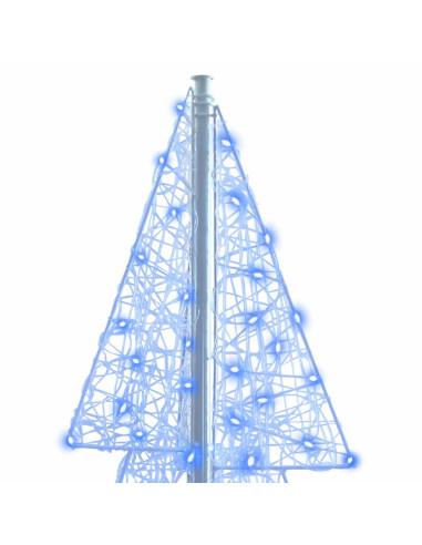 Albero di Natale con 240 LED Blu 180 cm Acrilico