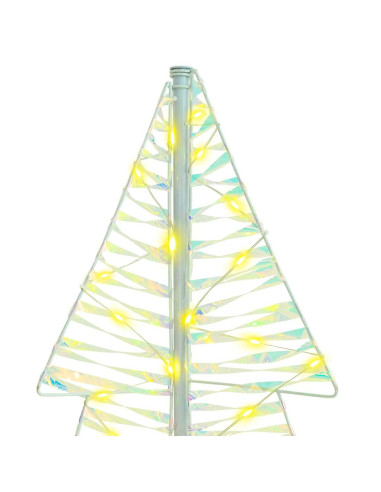 Albero di Natale con 160 LED Bianco caldo 150 cm PET