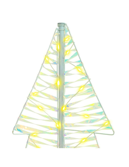 Albero di Natale con 160 LED Bianco caldo 150 cm PET